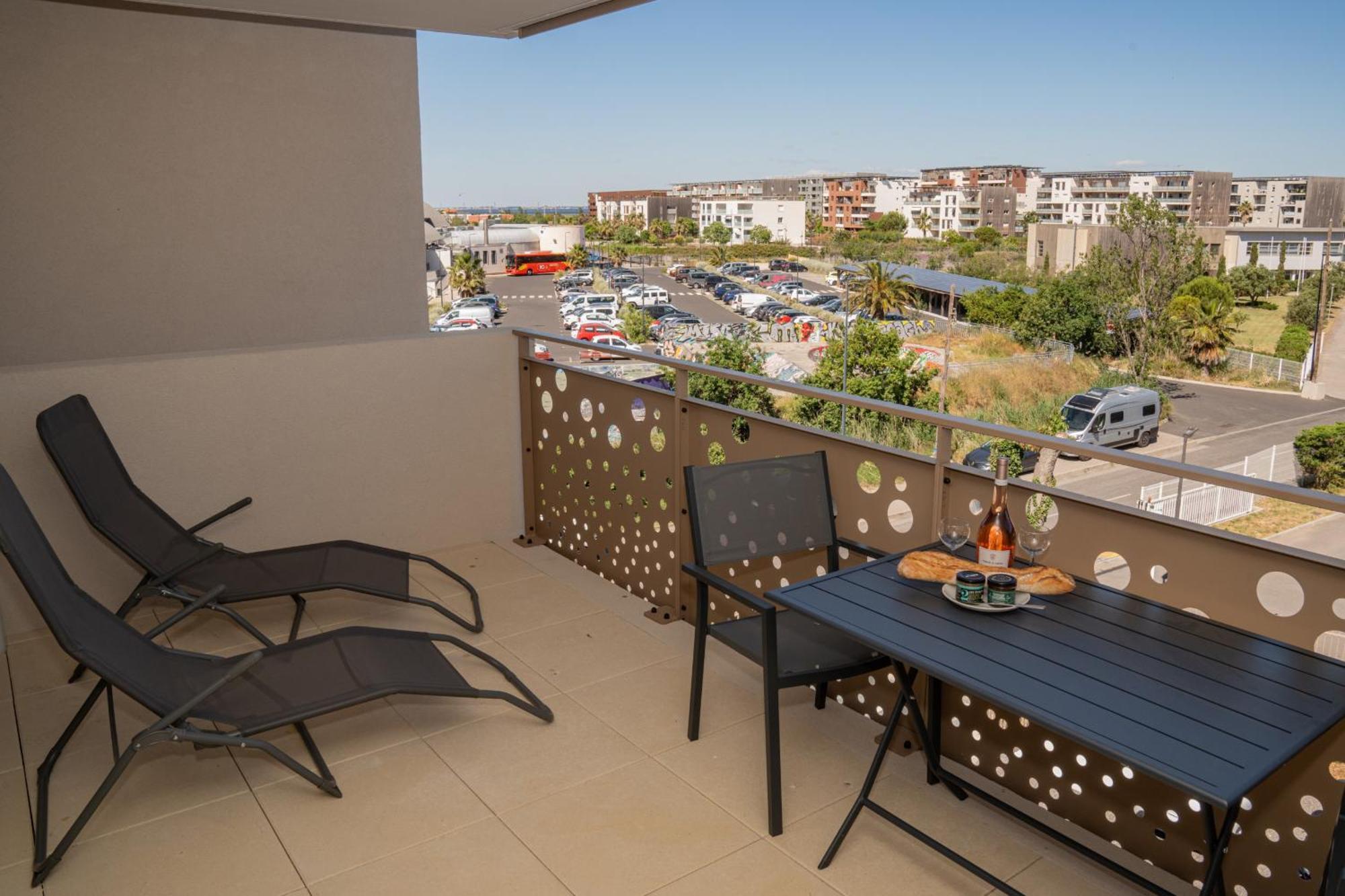 Sete Apt 2Pers, Terrasse Et Parking Lejlighed Eksteriør billede